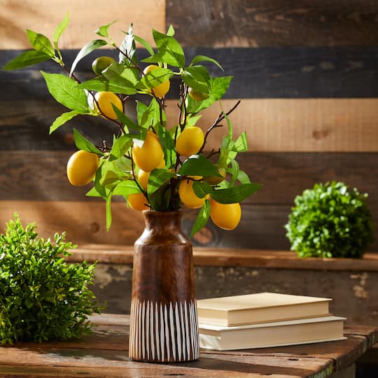 33.75" Lemon Fruit Foliage Branches, 6ct.